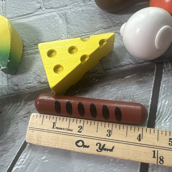 Melissa And Doug Play Food Lot Wooden Wood Pretend Play Cooking Educational Toys - Picture 12 of 12